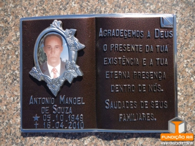 Biblia com Moldura  Florida  em Aluminio sem Suporte