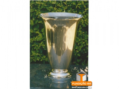 Vaso Taça em Bronze Polido