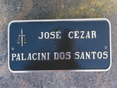 Placa de Advocacia em Bronze  20x40cm