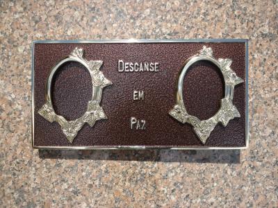 Placa 20x40cm  em Bronze
